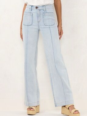 Lauren Conrad wide leg light wash jeans size 12